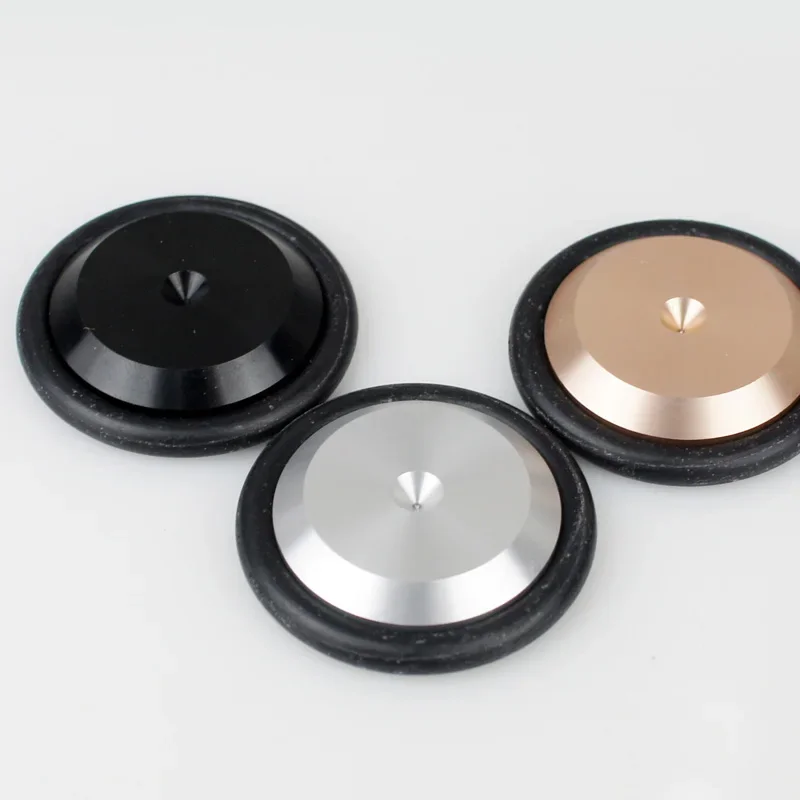 Dlhifi No1 Audio Schokdemper Voet Nagel Studs Hifi Koorts Versterker Dac Cnc Puur Aluminium Rubberen Ring Voet Pads