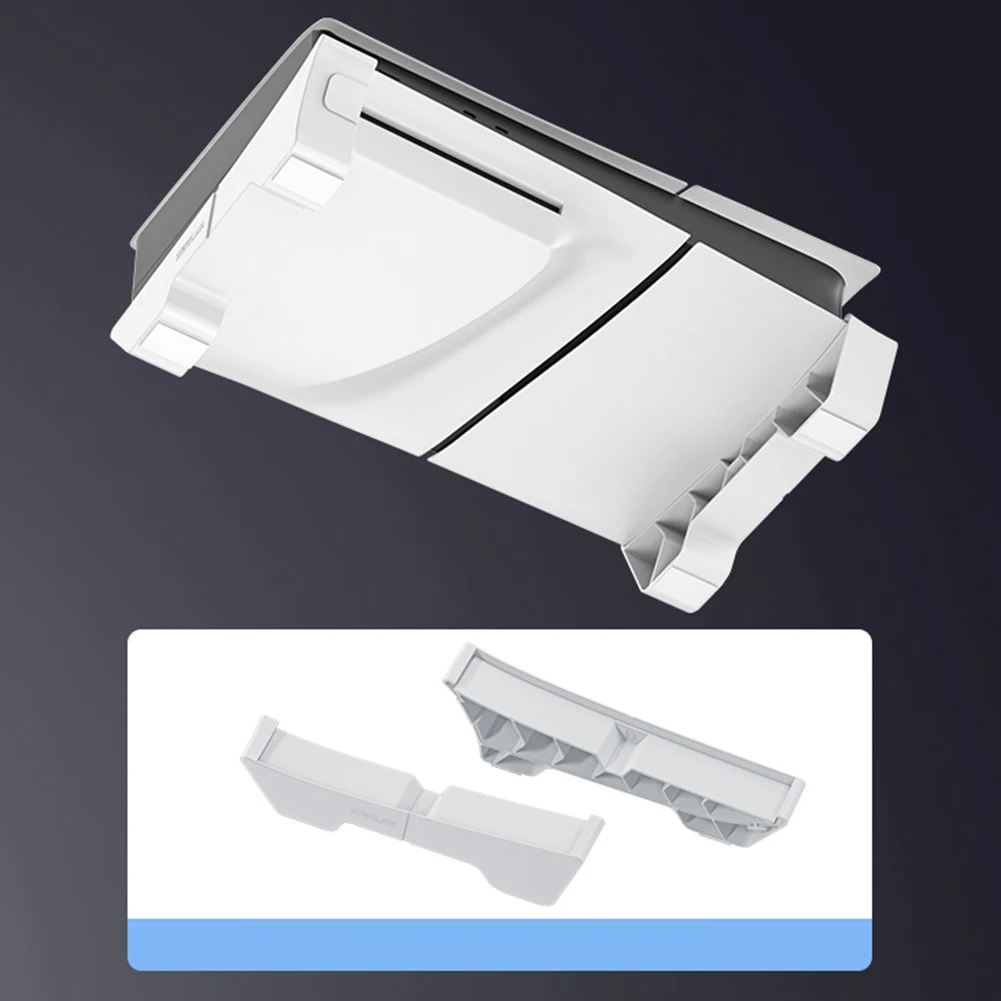 

Horizontal Bracket Stand Anti-Slip Cooling Horizontal Base Dock Mount Holder for PS5 Slim Disc & Digital Game Console