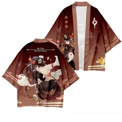 Gioco Genshin Impact Hu Tao Kimono in stile giapponese nuovo Cardigan moda Cosplay Unisex Outdoor Casual Harajuku tradizionale Haori