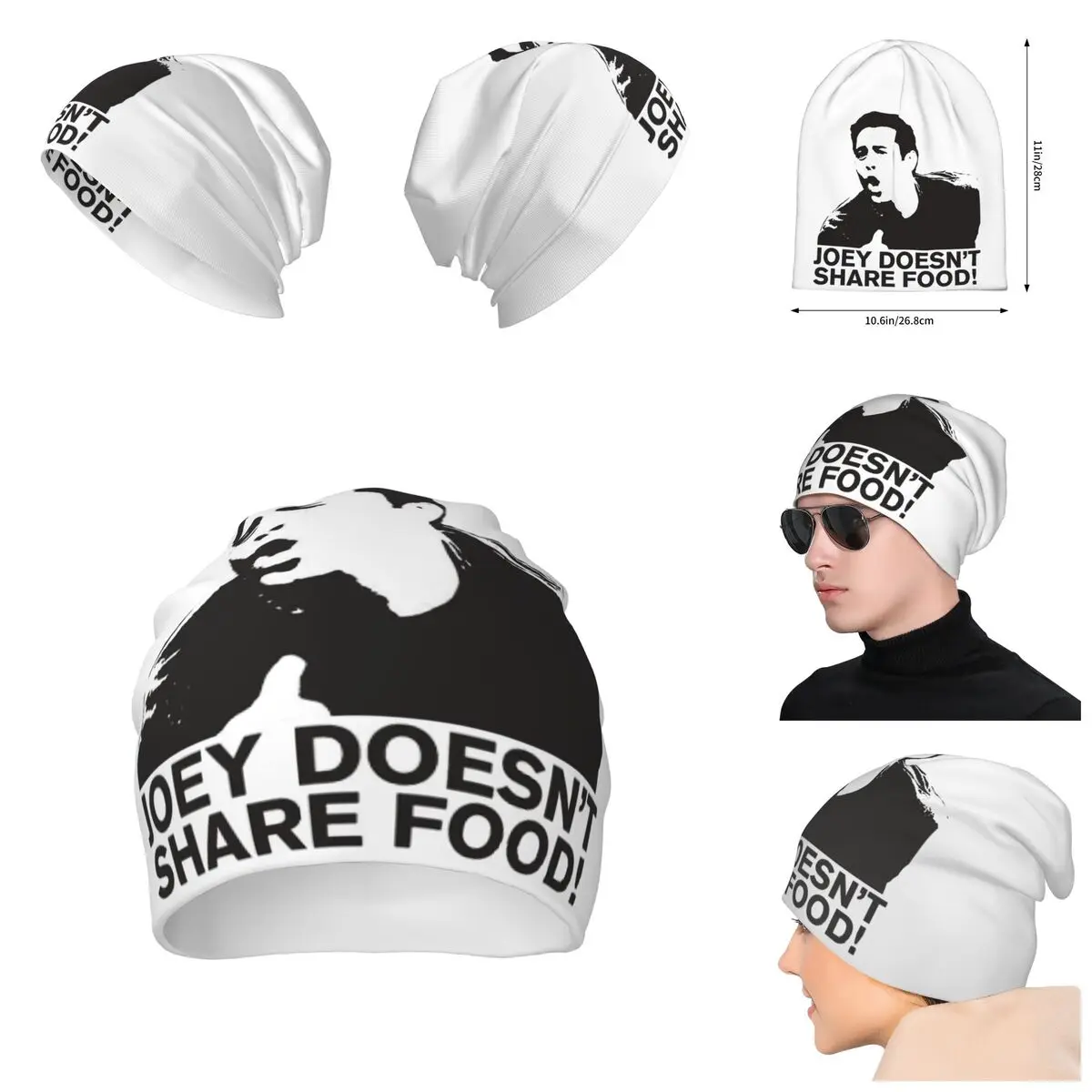 

JOEY DOESN'T SHARE FOOD TV Show 8 Unisex Punk style 3D print Beanies Hat For Men And Women Outdoor Hat