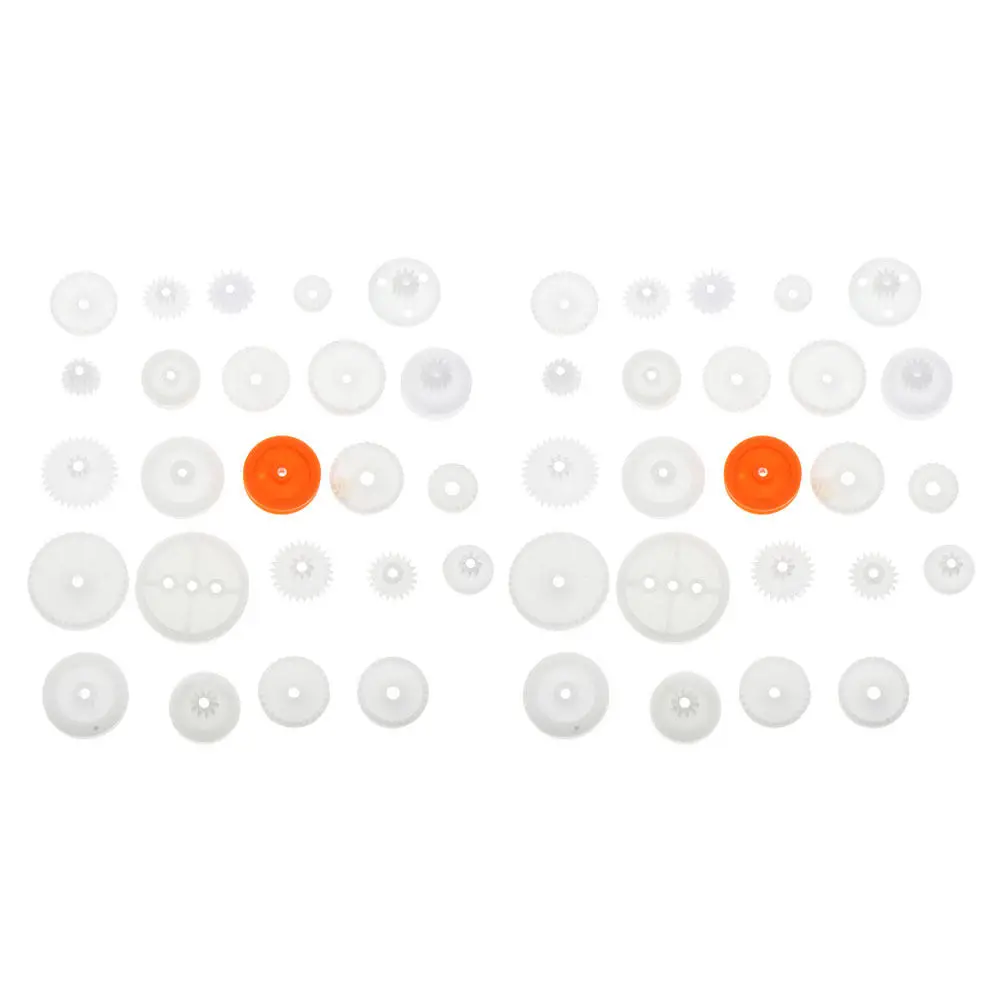 

Набор пластиковых шестерен (128 шт.): 64 типа, модульный комплект для научных проектов, высокоточные червячные шестерни для сборки механических моделей