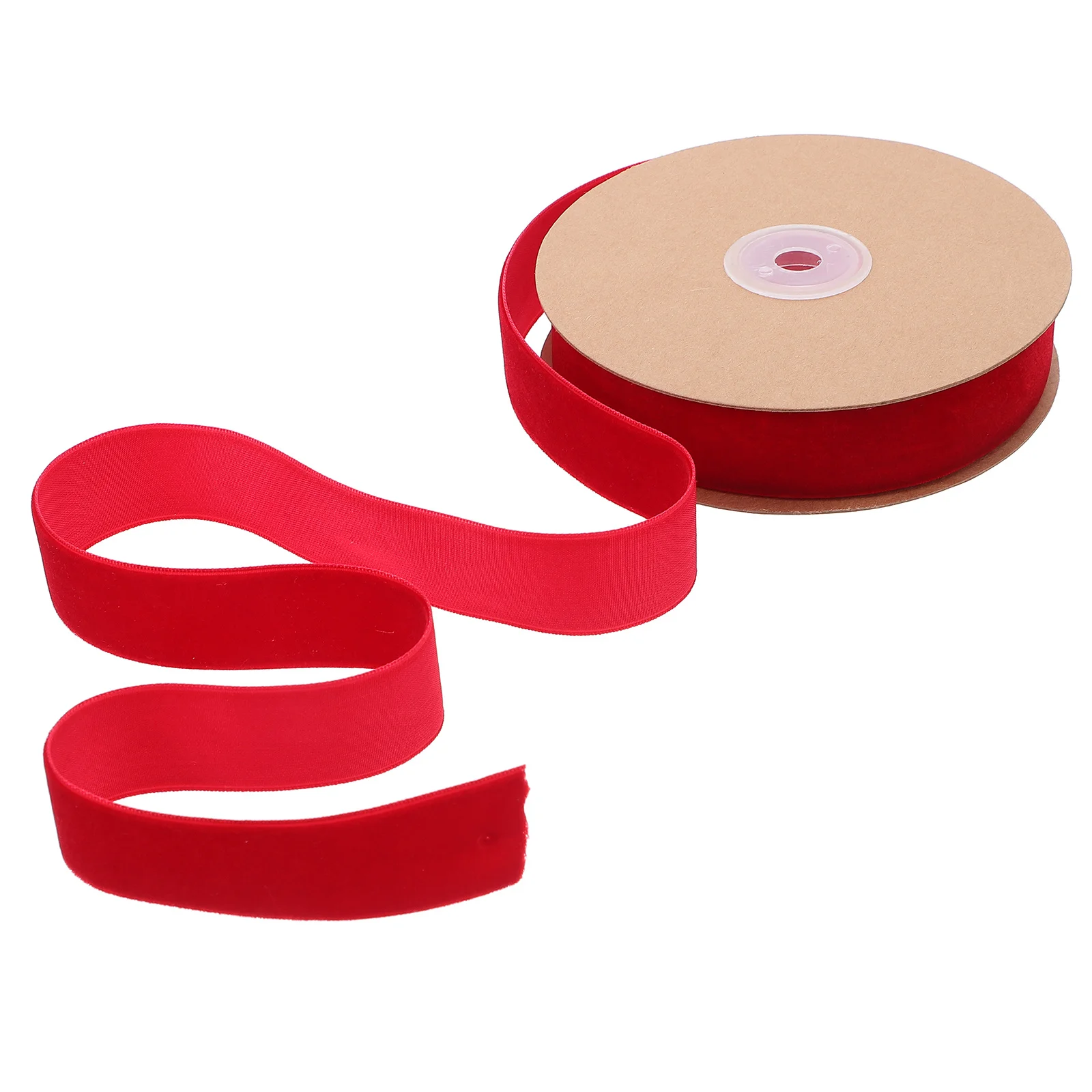 

1 Roll 2.5Cm Width Flocking Ribbon Dark Green Cloth Ribbon For Gift Wrapping Diy Party Wedding Craft Supplies Decorative