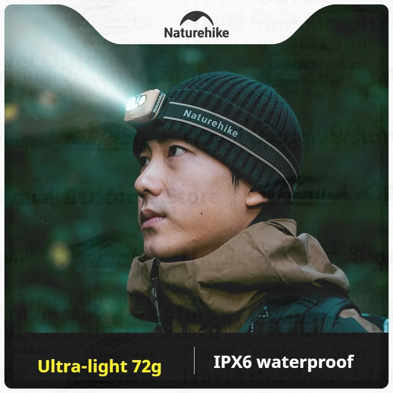 

Naturehike Headlamp Outdoor Mountaineering Ultra-long Battery Life Ultralight Rechargeable Lithium Battery Head-mounted Lighting