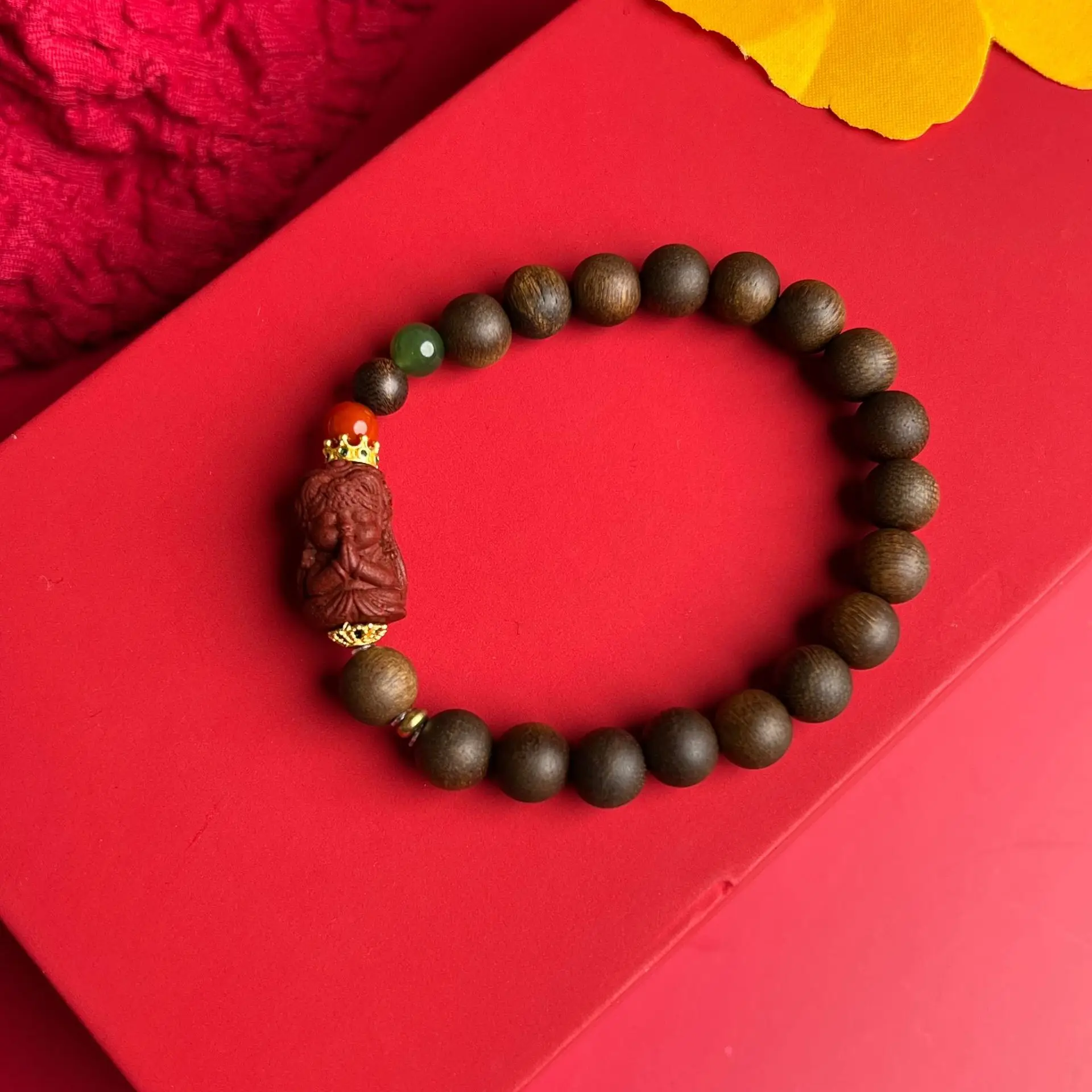 Premium Indonesia Kalimantan Tarakan 8mm Natural Wild Agarwood Nine Nine Submerged DIY Zhajilam Single Circle