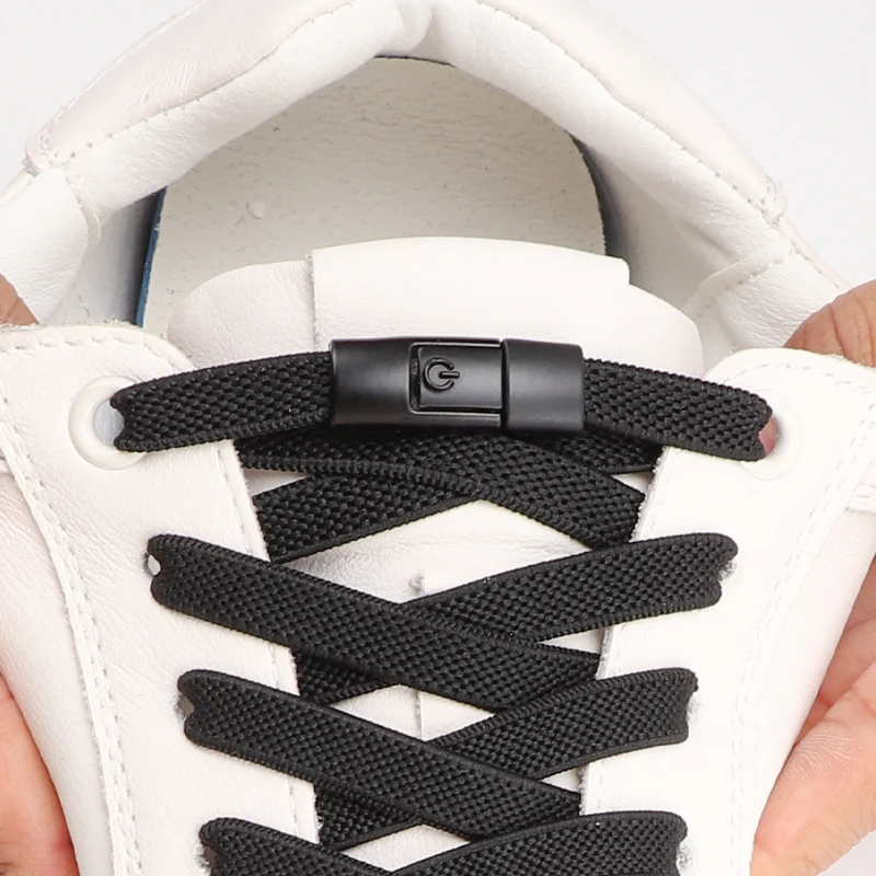 

Elastic Laces Sports Colorful Press Lock Shoelaces without ties 8MM Flats No Tie Shoe laces Kids Adult Shoelace Shoes Accessorie