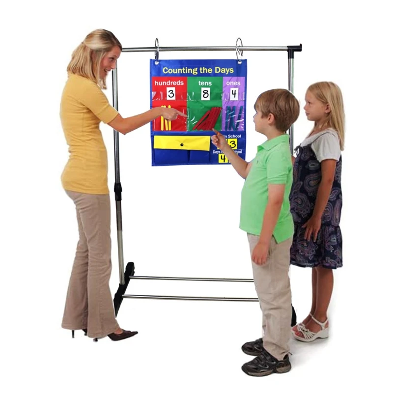 مخطط جيب معلق للعد مع شريط مغناطيسي وفتحتين معدنيتين للتعليق للأعمار من 3 سنوات فما فوق