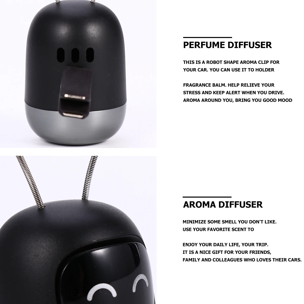 

Aromatherapy Car Freshener Alloy Vent Aroma Diffuser Scent Perfume Diffuser Essential Oil Aroma Clip Car Ornament Gift