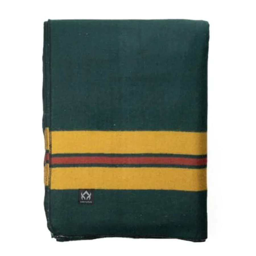 

Rainier Wool Blanket Warm Thick Washable Wool Blanket for Home Outdoors Camping Tailgates Picnic Hunting Travel and Emergency K