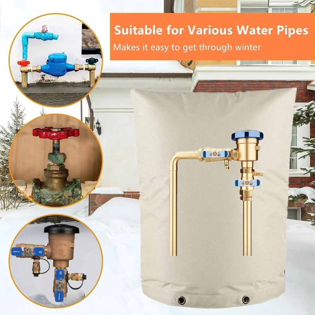 1PCS Rückfluss Verhinderer Isolierung Winter Rohr Frost Schutz Isolierung Abdeckung Rückfluss Verhinderer Isolierung Winter Rohr Frost
