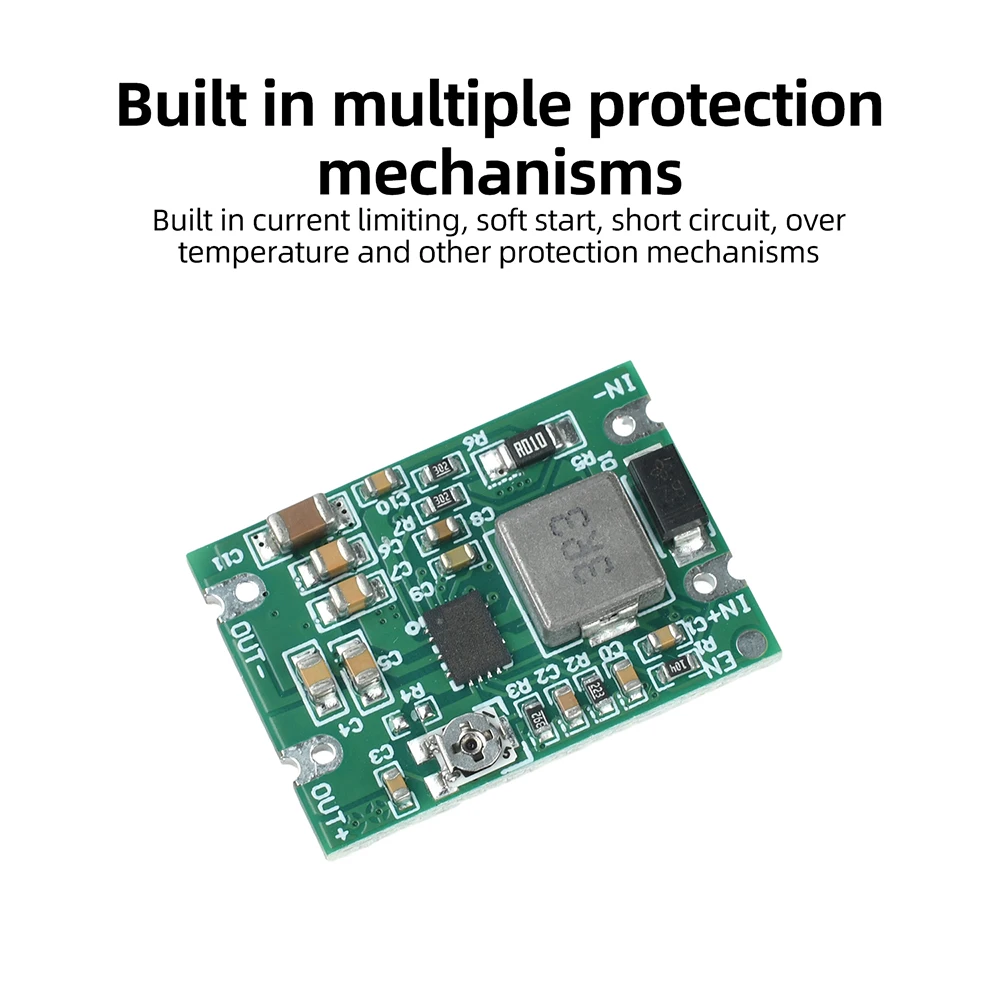 Adjustable 3A 24W DC5-30V to DC1.2-18V Step Up Down Buck Boost Converter Industrial-grade Voltage Regulator Power Supply Module