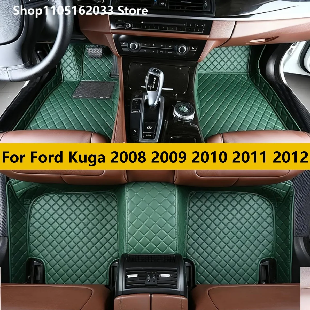 

Автомобильный роскошный кожаный коврик на заказ для Ford Kuga 2008 2009 2010 2011 2012, детали интерьера, аксессуары из искусственной кожи