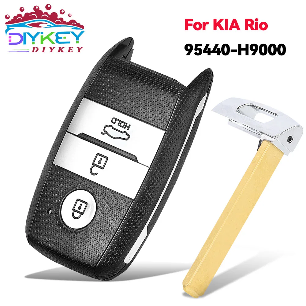 DIYKEY P/N: 95440-H9000 для KIA Rio 2017 2018 8A Chip 433 МГц, брелок-контроллер 3 кнопки Smart Remote