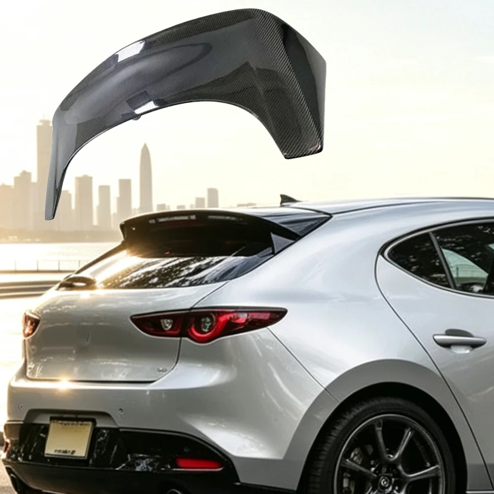 

Suitable for Mazda Enclave 2020 original carbon fiber material top wing rear spoiler modification racing decoration accessories