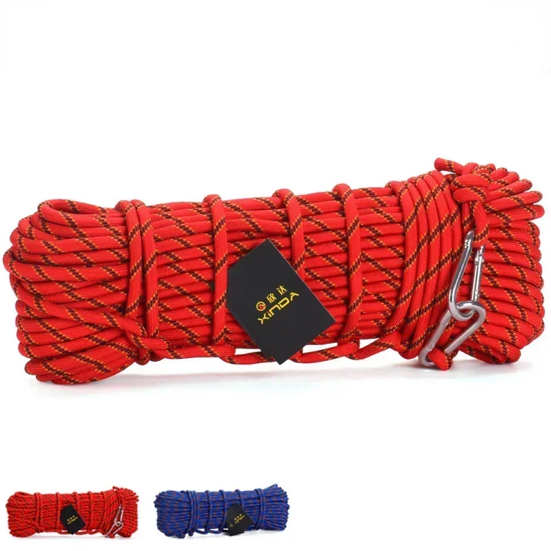 1M Outdoor Climbing Rope Diameter 10mm Rock Lanyard High Strength Safety Camping Rope Hiking Climbing Survival Fire Escape Cord