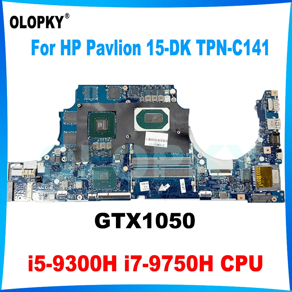 FPC52 LA-H461P Motherboard with i5-9300H I7-9750H CPU GTX1050 GPU for HP Pavlion 15-DK TPN-C141 Laptop Motherboard 100% tested