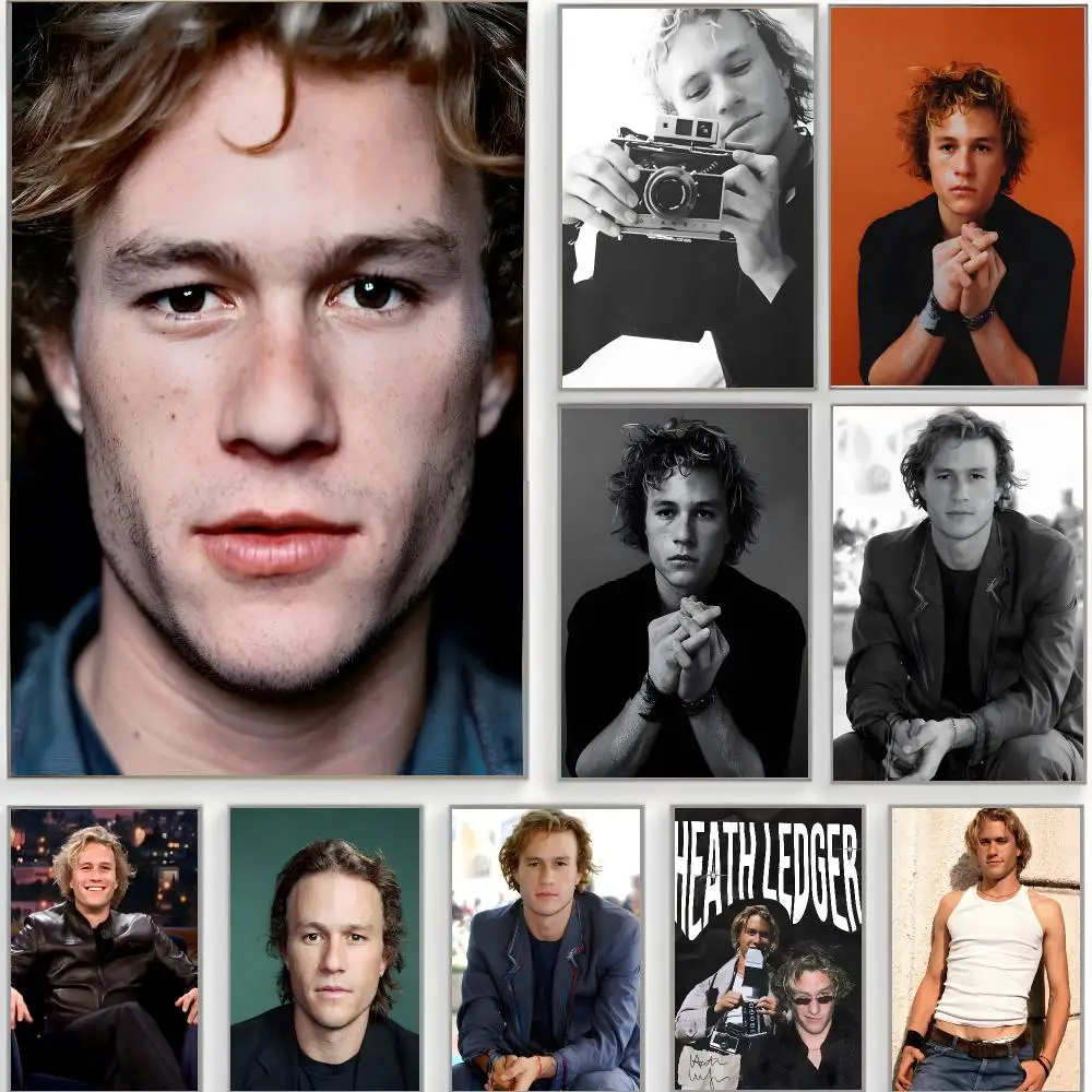Classic Movie H-Heath Ledger Poster Classic Wall Art  Home Decor  Peel and Stick Unframed