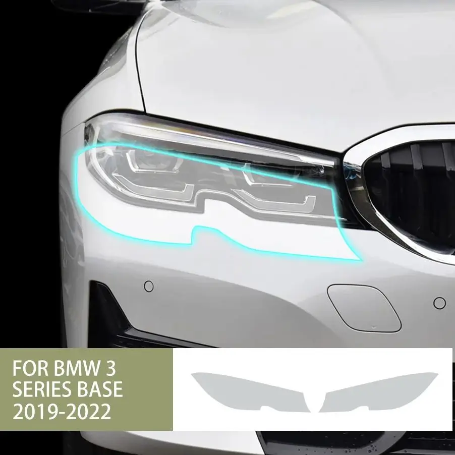 

Headlight Film lamp Protective Rearview Mirror Anti-collision Transparent Protection Clear Film For BMW 3 Series Base 2019-2022