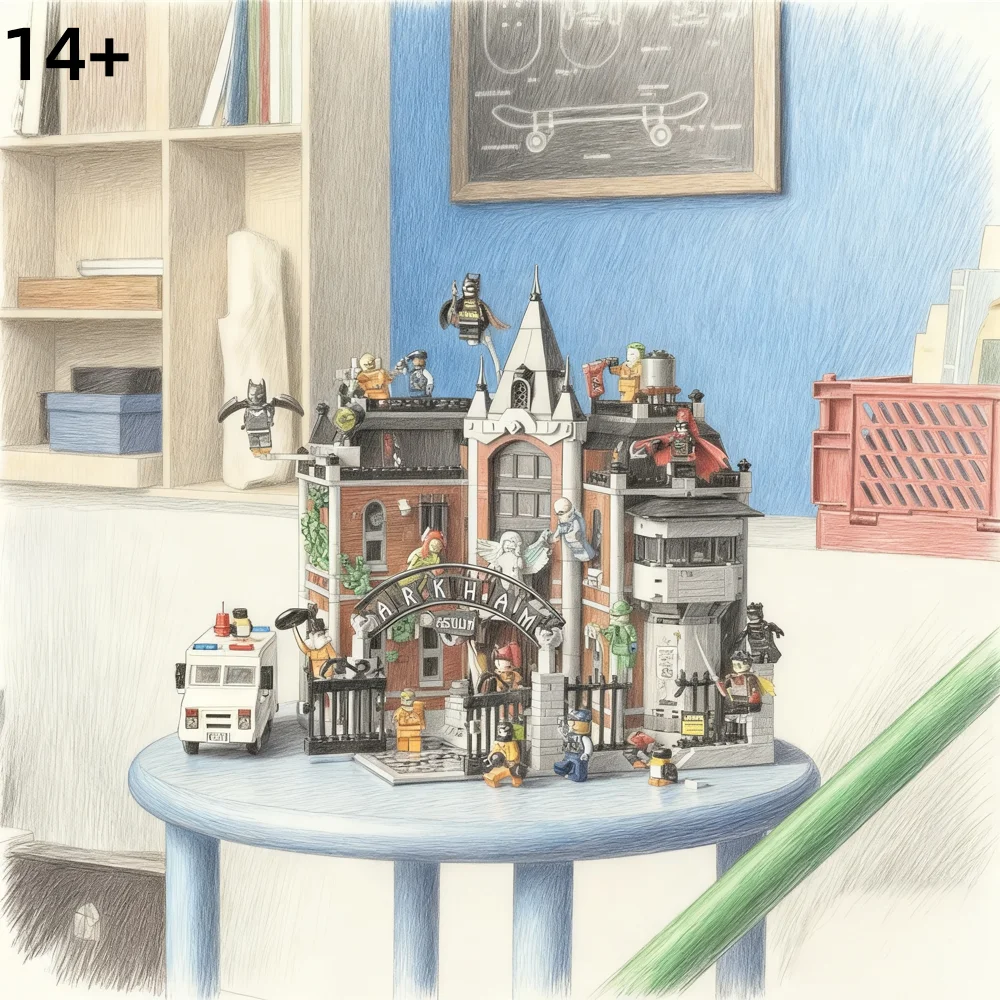 مجموعة ألعاب Arkham Asylum من سلسلة Hero الجديدة لعام 2026، الهالوين، هدية عيد الميلاد، هدية عيد الميلاد #2