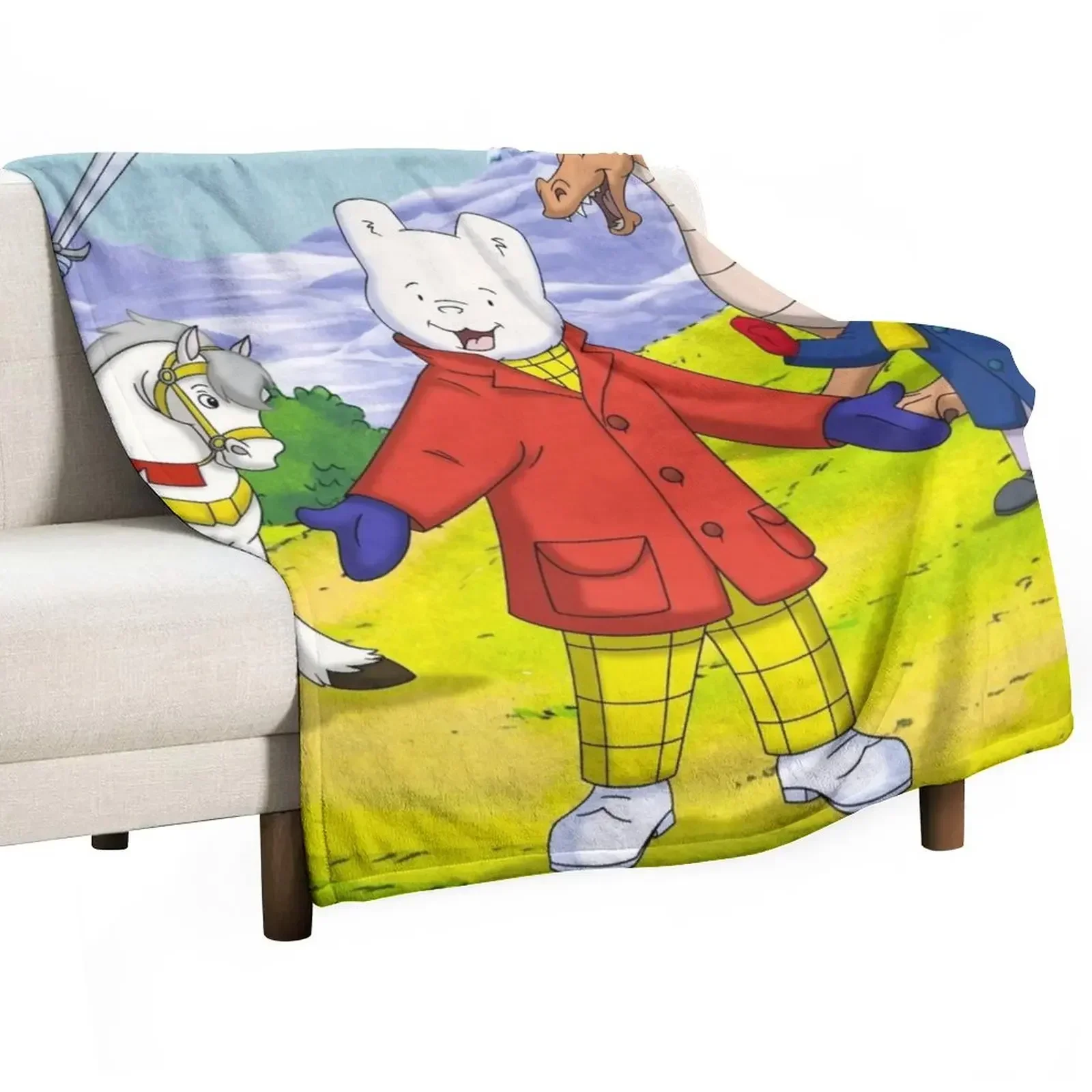 

Rupert bear adventures Throw Blanket sofa bed Summer Beddings for babies Blankets