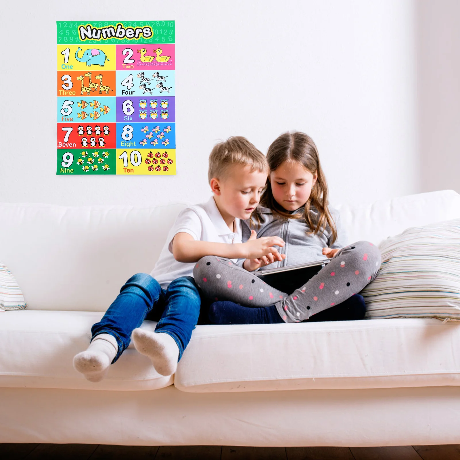 

Alphabet Wall Poster For Kids Bright Educational Print Toddler Learning Supplies Preschool Classroom Decor Wall Hanging Ornament