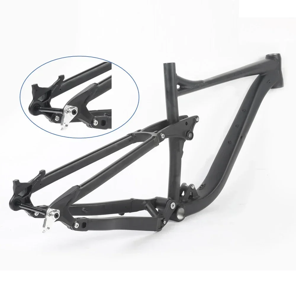 HIMALO Bicycle Frame 27.5/29ER Full Suspension Frame 142*12Mm Aluminum Alloy Mountain Bike