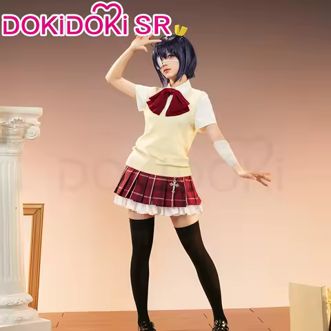 Takanashi Rikka Cosplay Costume Anime Love, Chunibyo &amp; Other Delusions DokiDoki-SR Women Cute School Uniform Halloween Wig