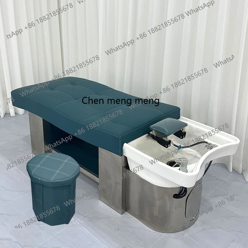 

Thermostatic hair treatment shampoo bed Barber shop, water circulation massage bed