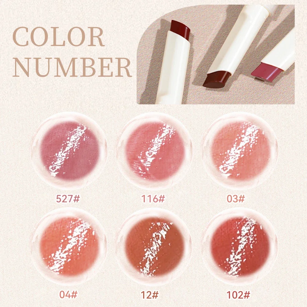 Thin Tube Jelly Lipstick Korean Makeup Lasting Moisturizing Lip Care Improve Dryness Hydrating Water Glossy Lip Gloss Cosmetic