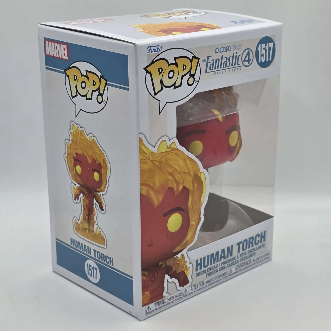 Human Torch 1517 Figures Marvel The Fantastic Four:4 Vinyl Figure Funko Pop 5.4 inch Collectible Limited Edition Model Toy Gift - Image 4
