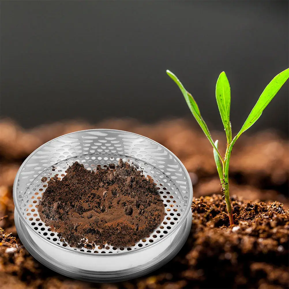 1pcs Stainless Steel Soil Sifter Efficient Durable Garden Sieve Portable Sand Sifter Outdoor Lab Test Sieve Mesh For Farm Yard