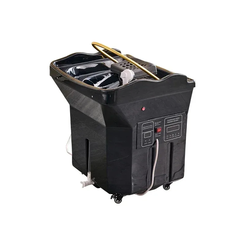 Portable Head Spa Bed Mobile Shampoo Chair with Water Tank Black Shampoo Basin Basin for Stylists And Salons