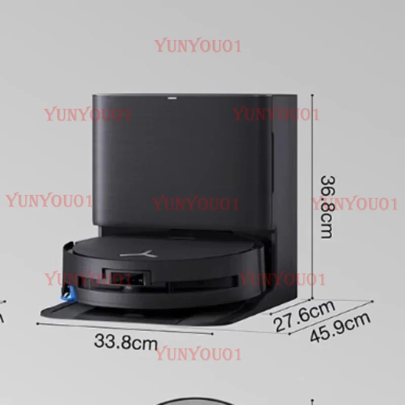 Floor Cleaning Robot with Drum Active Watering Sweeping Vacuuming and Dragging Functions for Home Cleaning