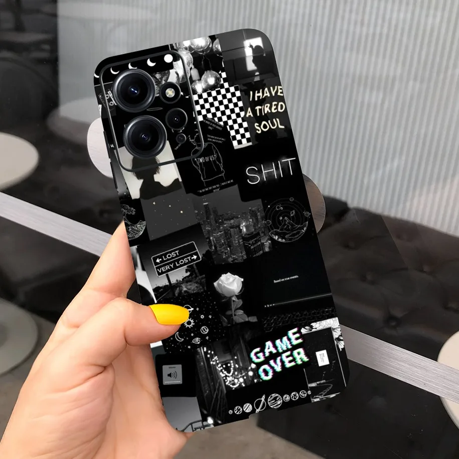 For Xiaomi Redmi Note 12 4G Case Note 12 5G Global Bumper Popular Flower Soft Phone Cover For Xiaomi Redmi Note12 Pro Plus Funda