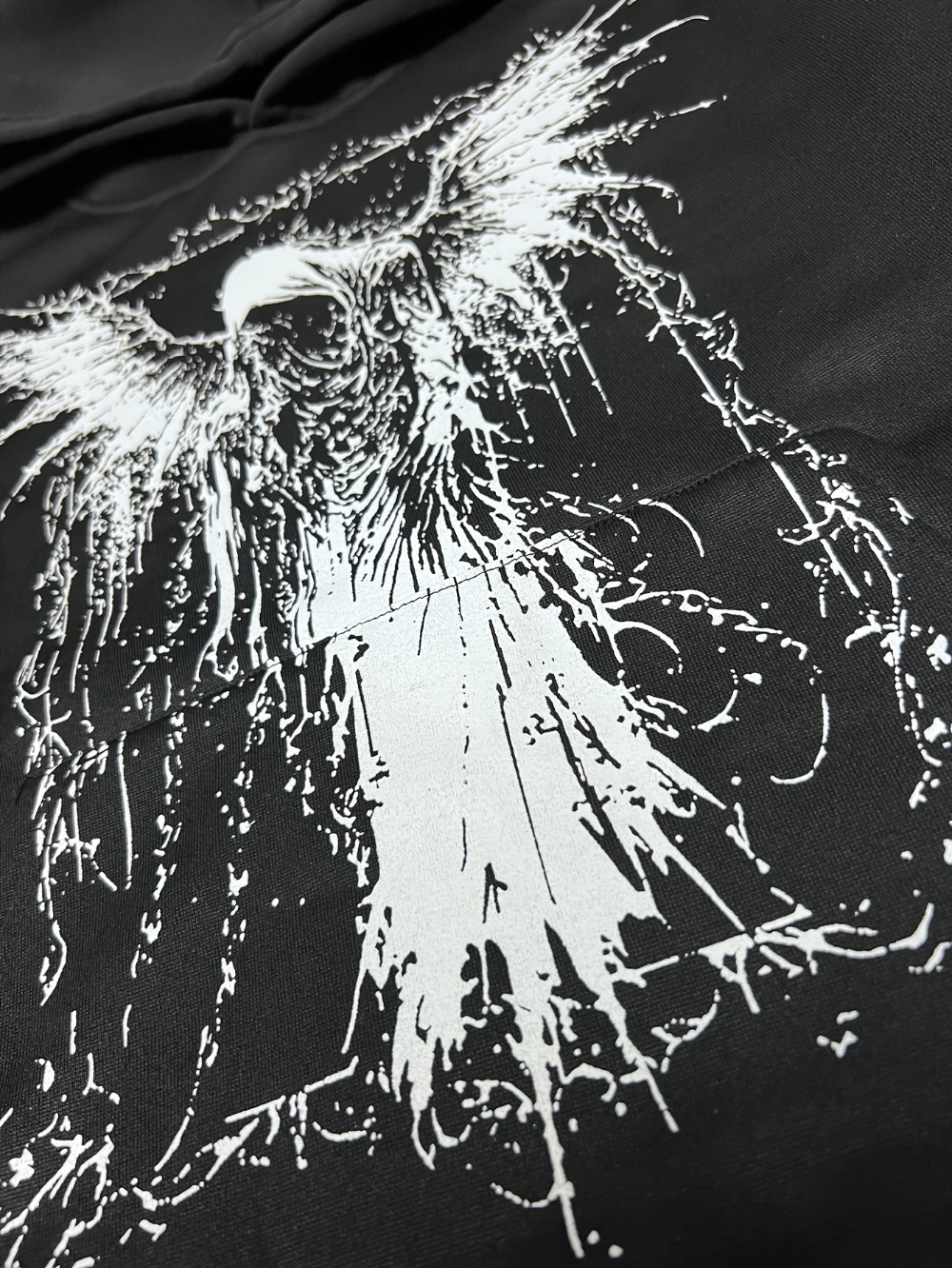 Y2K Dark Angel Theme القوطية Harajuku نمط مطبوعة نمط محايد هوديي سترة عصرية فضفاضة نمط الشارع هوديي