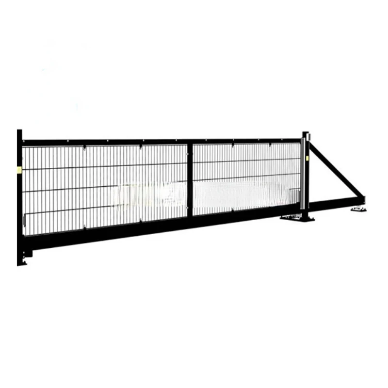 New style security sliding gate automatic steel cantilever fence door heavy duty sliding cantilever gate for home or factory