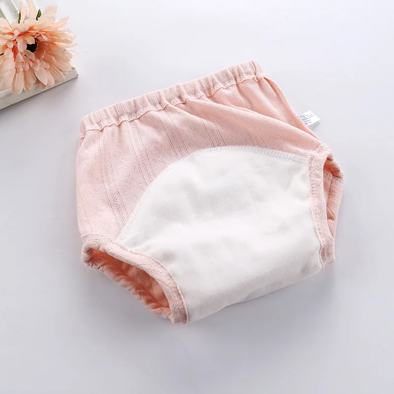 Baby Cotton Cloth Diaper Training Pants Infant Toilet Training Pants for Boys and Girls Summer Diapers Leak Proof and Waterproof