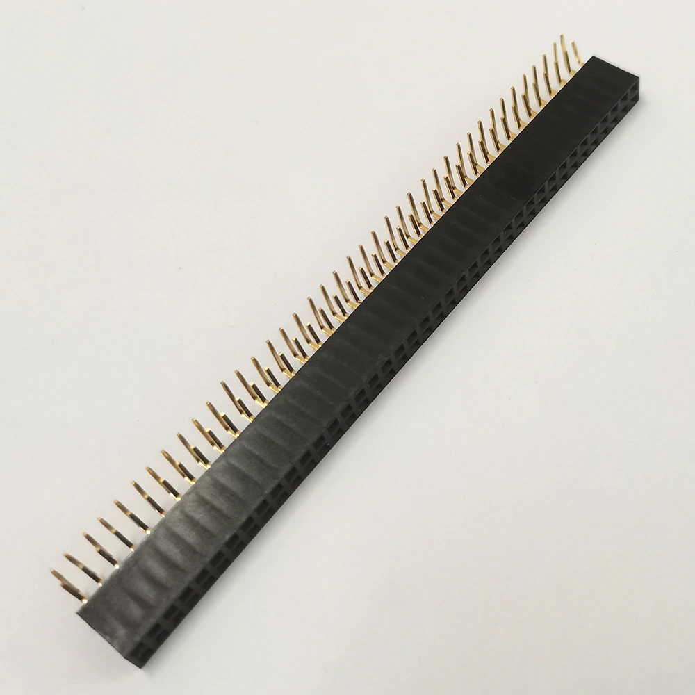 2,54 mm Rastermaß, zweireihige, rechtwinklige Buchsenleiste, 90-Grad-Biegestift-Steckverbinder, 2x2P/3/4/5/6/7/8/9/10/12/20/40P PCB-Buchse – Detail 17