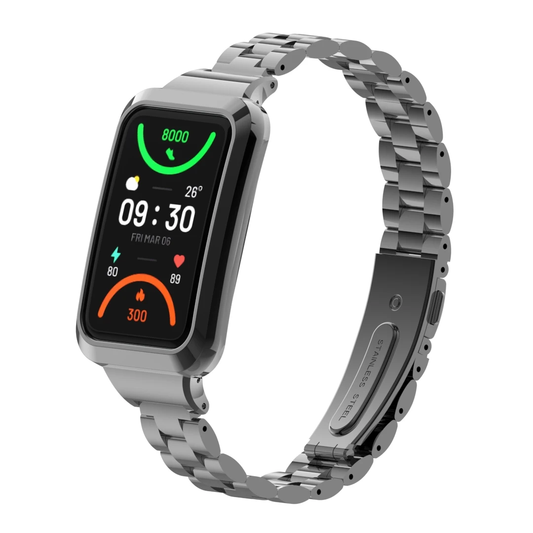 Luxury Metal Strap For Oppo Band 2 Bracelet Stainless Steel Solid Watch Band For OPPO Band2/Oppo Watch Free Strap Accessories