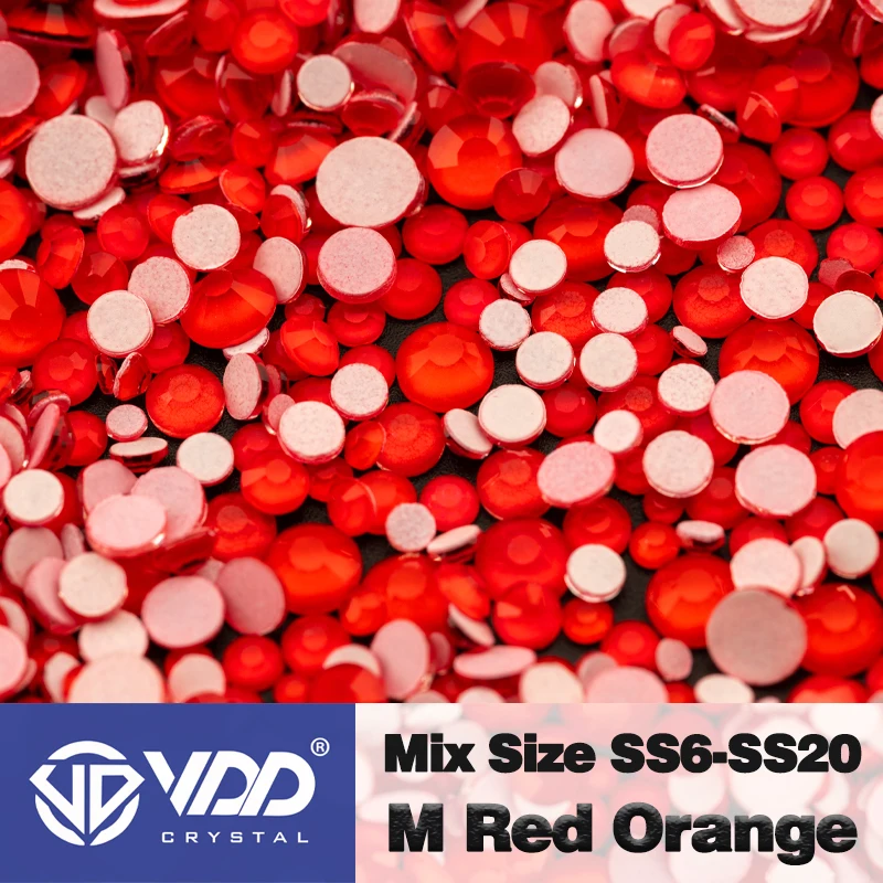 VDD Großhandel Neue Neon Farbe Mix Größe SS6-SS20 Glas Strass Kristall Hohe Qualität Flatback Steine DIY Nail art Dekorationen – Detail 26