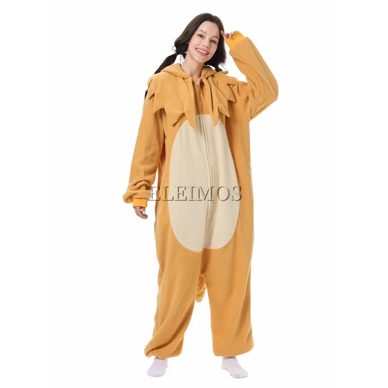ELEIMOS هالوين نيسيي الكلب للنساء الرجال الكبار الحيوان Kigurumis منامة الكرتون بيجامة ملابس منزلية تأثيري حلي