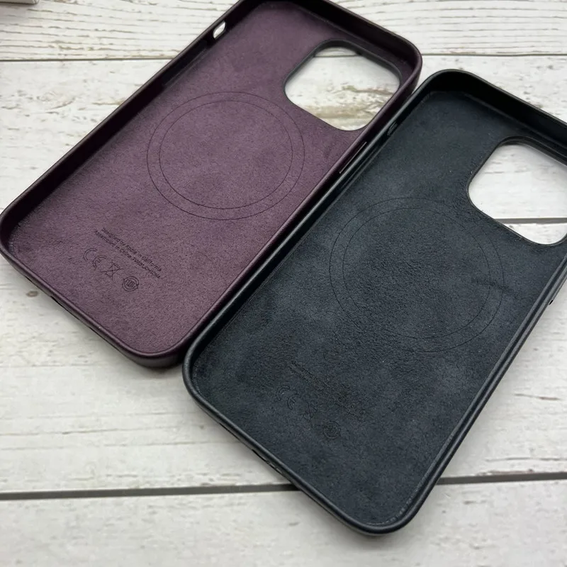 Original Leather Case For Magsafe iPhone 13 Pro Max 13 Mini Wireless Charging Animation Magnetic Cover for iPhone 12 Pro Max