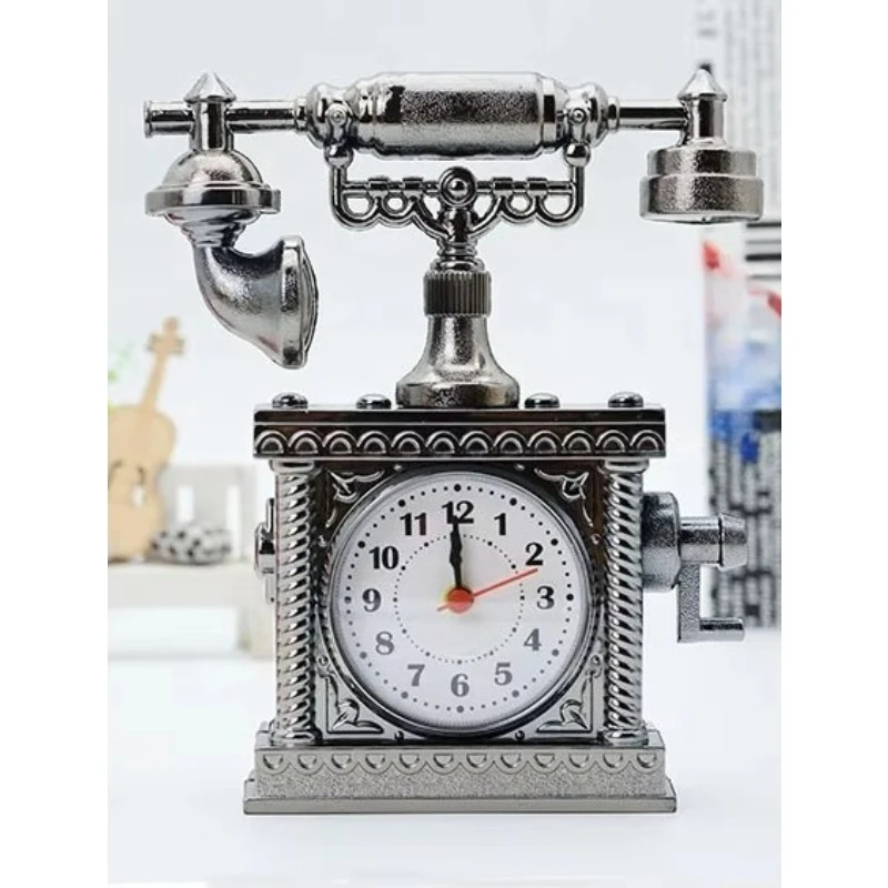 Hair blonde retro phone styling low desk clock bed alarm clock