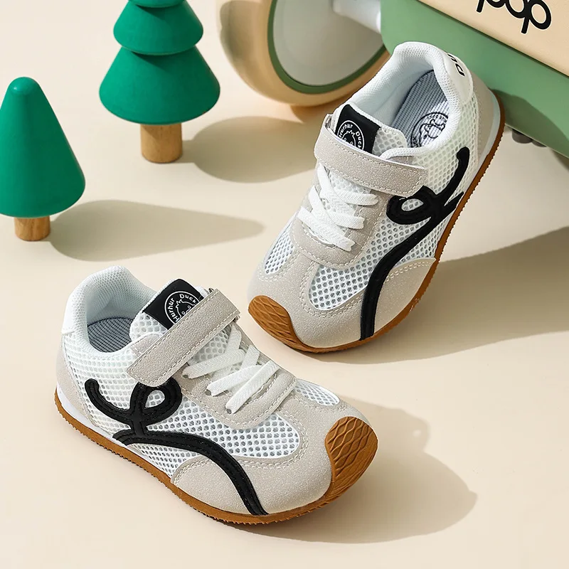 

Children's Sneakers Four Seasons 0-6 Years Old Mesh Breathable Boys Girls Tennis Shoes Blue Hundred Non-slip Kids Single Shoes