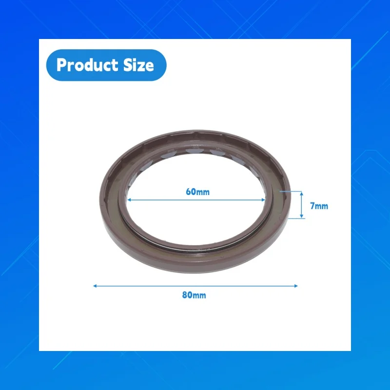 

DMHUI high-quality fluororubber high-pressure oil seal, Size 60X80X7 mm, PPS type oil seal, suitable for hydraulic pump motors