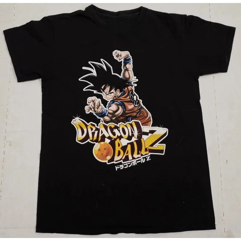 

Летняя футболка 2026 Dragon Ball Z в стиле ретро, мужская оверсайз хлопковая футболка с принтом Гоку и Драгонболл, повседневная унисекс для детей и взрослых
