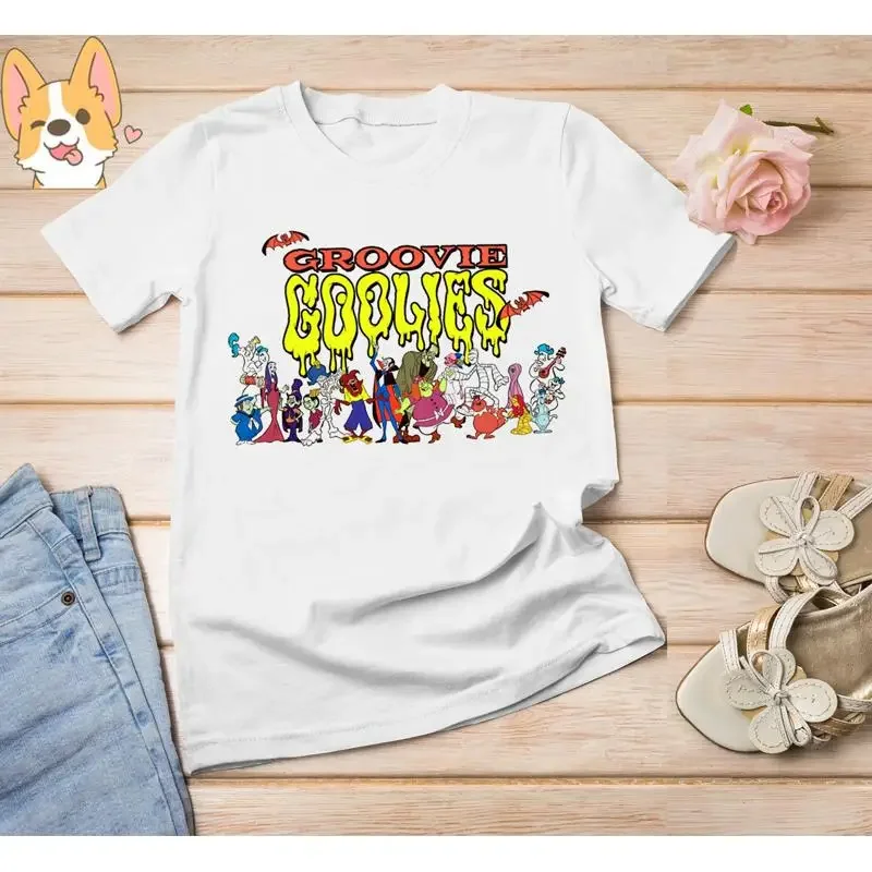 Groovie Goolies Cartoon T Shirt Men White Size S M L 234Xl Eg204
