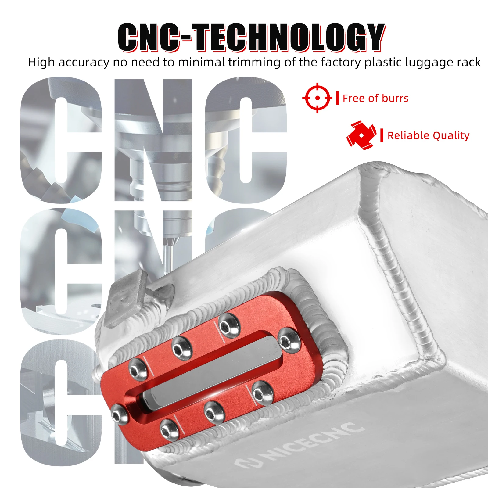 NICECNC Für Can-Am Maverick X3 Max R 2017-2022 Kühlmittelbehälter mit Sichtfenster aus Aluminium Für Canam Defender UTV Zubehör – Detail 7