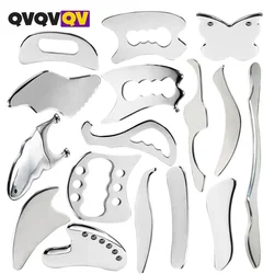 Outil de massage Guasha en acier inoxydable de qualité supérieure, outil de grattage pour les tissus mous, outil de massage amélioré, utilisé pour le dos, les jambes, 1PC