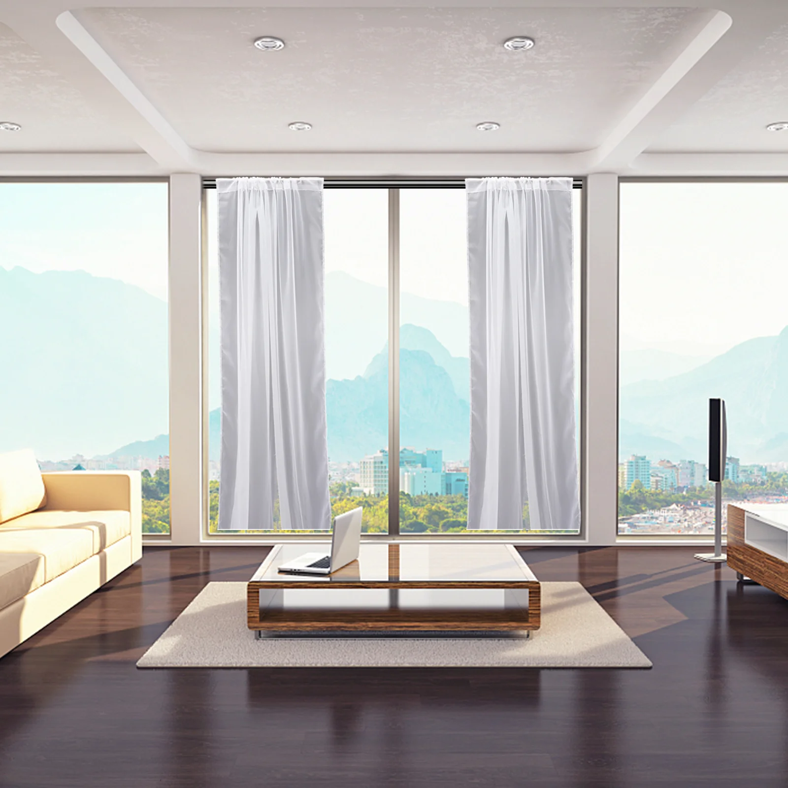 

2Pcs Window Curtains Delicate Sheer Drapery for Bedroom Balcony Home Decorative Panels Drapery,curtains Window Curtains