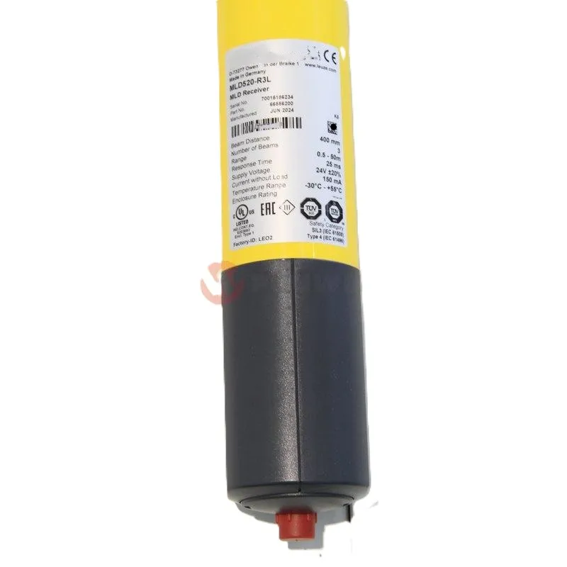 MLD520-R3L OEM Brand Multiple Light Beam Safety Device Receiver 3 Beam 400mm Spacing Germany OSSD PNP M12 8Pin Laser Alignment